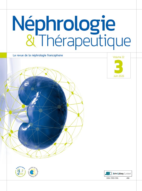 Néphrologie & Thérapeuthique 3